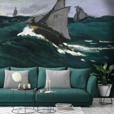 The Green Wave, Claude Monet, Διάσημοι ζωγράφοι, 100 x 75 εκ.