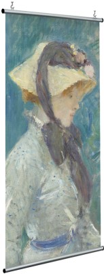 Houseart Young Woman with a Straw Hat, 1884, Edgar Degas, Διάσημοι ζωγράφοι, 120 x 250 εκ.
