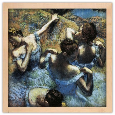 Blue Dancers, Edgar Degas, Διάσημοι ζωγράφοι, 40 x 40 ε
