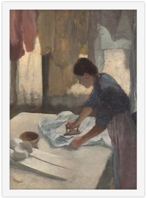 Houseart Woman Ironing, Edgar Degas, Διάσημοι ζωγράφοι, 15 x 20 εκ. Ύφασμα | Mediatex® Botticelli