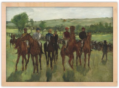 Houseart The Riders, Edgar Degas, Διάσημοι ζωγράφοι, 20 x 15 εκ. Ύφασμα | Mediatex® Botticelli