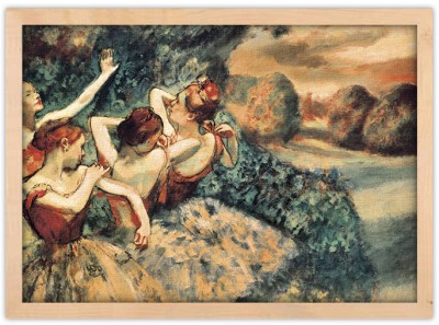 Houseart Four Dancers, Edgar Degas, Διάσημοι ζωγράφοι, 20 x 15 εκ. Ύφασμα | Mediatex® Botticelli