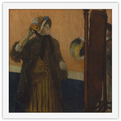 At the Milliners with artist Mary Cassatt, Edgar Degas,