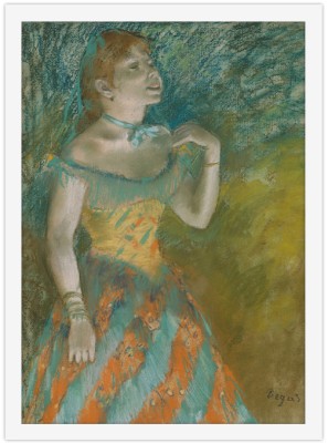 Houseart The Singer in Green, Edgar Degas, Διάσημοι ζωγράφοι, 15 x 20 εκ. Ύφασμα | Mediatex® Botticelli