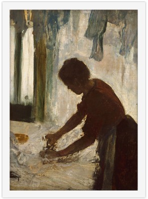Oil painting with a woman ironing, Edgar Degas, Διάσημο