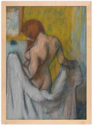 Houseart Woman with a Towel, Edgar Degas, Διάσημοι ζωγράφοι, 15 x 20 εκ. Ύφασμα | Mediatex® Botticelli