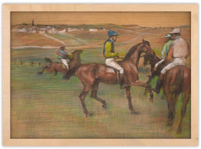 Houseart Race Horses, Edgar Degas, Διάσημοι ζωγράφοι, 20 x 15 εκ. Ύφασμα | Mediatex® Botticelli