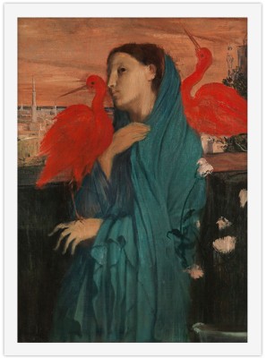 Houseart Young Woman with Ibis, Edgar Degas, Διάσημοι ζωγράφοι, 15 x 20 εκ. Ύφασμα | Mediatex® Botticelli