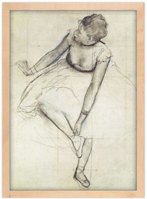 Houseart A Dancer Adjusting Her Shoe, Edgar Degas, Διάσημοι ζωγράφοι, 15 x 20 εκ.