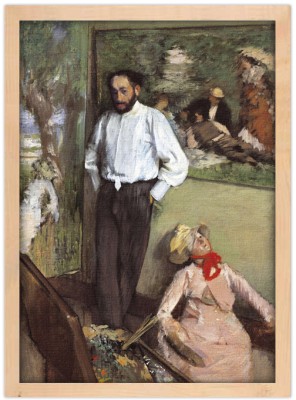 Houseart Portrait of Henri Michel - Levy in his studio, Edgar Degas, Διάσημοι ζωγράφοι, 15 x 20 εκ.