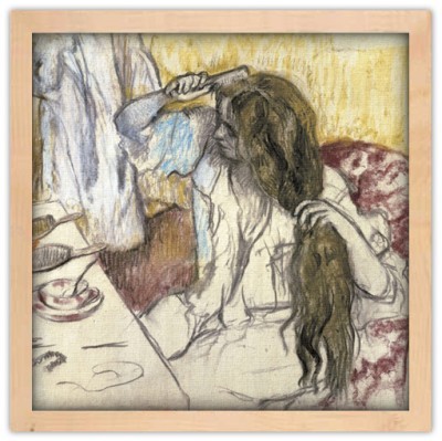 Houseart Woman at her Toilet, Edgar Degas, Διάσημοι ζωγράφοι, 40 x 40 εκ.