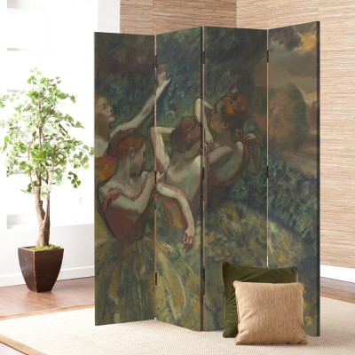 Houseart Four Dancers, 1899, Edgar Degas, Διάσημοι ζωγράφοι, 80 x 180 εκ. [Δίφυλλο]