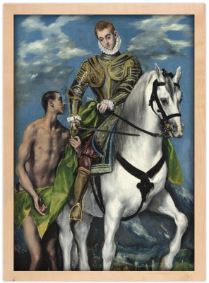 Houseart Saint Martin and the Beggar, El Greco Domenikos Theotokopoulos, Διάσημοι ζωγράφοι, 15 x 20 εκ.