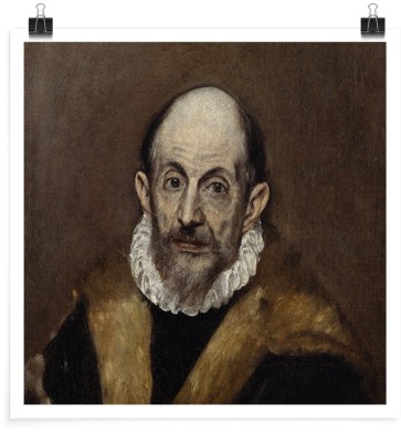 Houseart Portrait of an old man, 1600, El Greco Domenikos Theotokopoulos, Διάσημοι ζωγράφοι, 20 x 20 εκ. Χαρτί | TRISOLV POSTER PAPER PRIME 200 GLOSSY