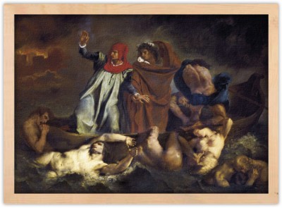 Houseart Dante and Virgil or The Barque of Dante, Delacroix Eugene, Διάσημοι ζωγράφοι, 20 x 15 εκ.