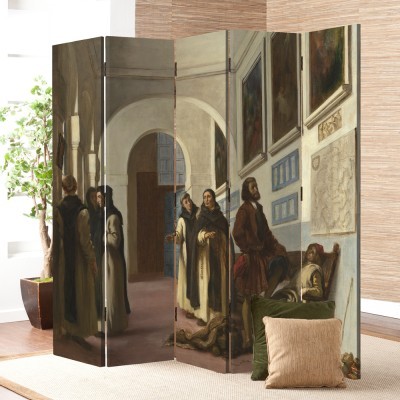 Houseart Christopher Columbus and His Son at La Rabida, Delacroix Eugene, Διάσημοι ζωγράφοι, 80 x 180 εκ. [Δίφυλλο]