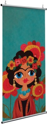 Houseart Εξωτικό Animated Πορτρέτο της Frida Kahlo, Frida Kahlo - Diego Rivera, Διάσημοι ζωγράφοι, 120 x 250 εκ.