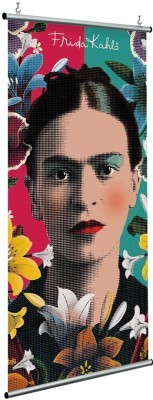 Houseart Frida Kahlo with pixel art, Frida Kahlo - Diego Rivera, Διάσημοι ζωγράφοι, 120 x 250 εκ.