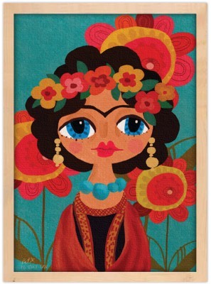 Frida Kahlo Floral Exotic Portrait, Frida Kahlo - Diego