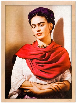 Houseart Frida Kahlo με κόκκινο μαντήλι, Frida Kahlo - Diego Rivera, Διάσημοι ζωγράφοι, 15 x 20 εκ.