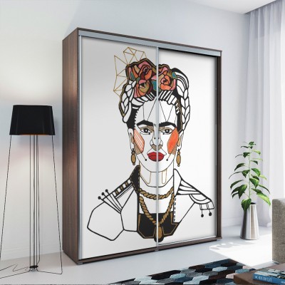 Frida Kahlo Red lips, Frida Kahlo - Diego Rivera, Διάση