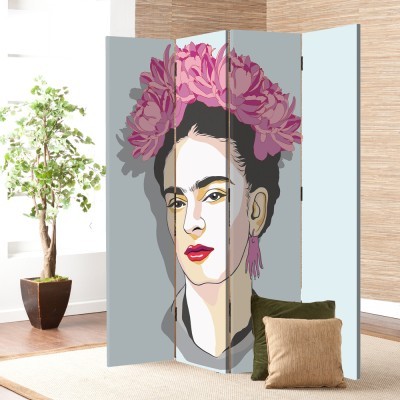 Self-portrait painting, Frida Kahlo - Diego Rivera, Διά