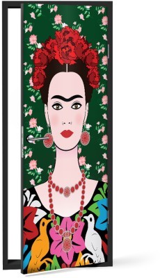 Frida Kahlo portrait, traditional style, Frida Kahlo - 