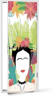 Floral Portrait of Frida Kahlo with Palm Leaves, Frida 