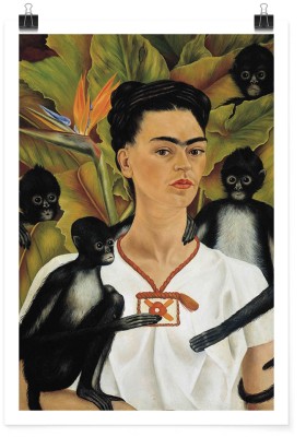 Self Portrait with Monkeys, Frida Kahlo - Diego Rivera,