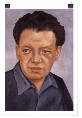 Houseart - ΣΗΜΑΝΤΙΚΟ: Σε περίπτωση διαφοράς τιμής από το κατάστημα ισχύει παντα και μόνο η τιμή του καταστήματος Portrait Of Diego Rivera, Frida Kahlo - Diego Rivera, Δ