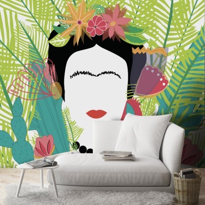 Houseart - ΣΗΜΑΝΤΙΚΟ: Σε περίπτωση διαφοράς τιμής από το κατάστημα ισχύει παντα και μόνο η τιμή του καταστήματος Exotic Portrait of Frida Kahlo, Frida Kahlo - Diego Riv