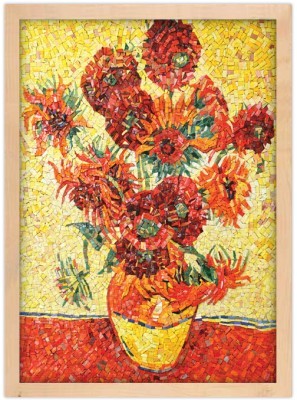 Colorful sunflowers, Vincent van Gogh, Διάσημοι ζωγράφοι, 15 x 20 εκ. Ύφασμα | Mediatex® Botticelli