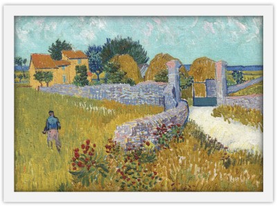 Houseart Farmhouse in Provence Oil Paint, Vincent van Gogh, Διάσημοι ζωγράφοι, 20 x 15 εκ. Ύφασμα | Mediatex® Botticelli
