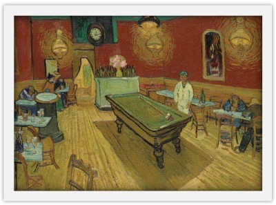 The Night Café, 1888, Vincent van Gogh, Διάσημοι ζωγράφοι, 20 x 15 εκ. Ύφασμα | Mediatex® Botticelli
