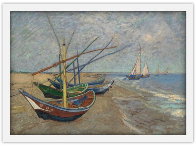 Fishing Boats on the Beach at Les Saintes-Maries, Vince