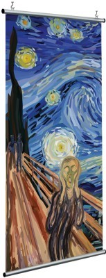 Έναστρη Νύχτα και Κραυγή, Vincent van Gogh, Διάσημοι ζωγράφοι, 120 x 250 εκ.