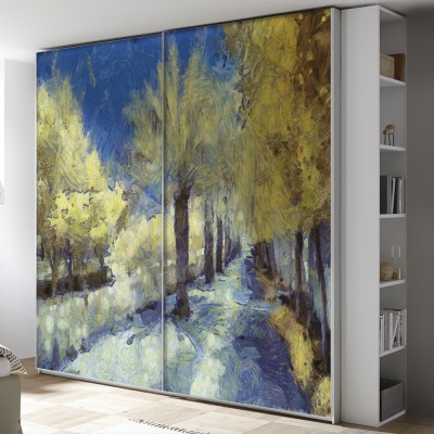 Houseart - ΣΗΜΑΝΤΙΚΟ: Σε περίπτωση διαφοράς τιμής από το κατάστημα ισχύει παντα και μόνο η τιμή του καταστήματος Trees in a park, Vincent van Gogh, Διάσημοι ζωγράφοι, 1