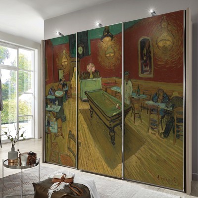 Houseart Le Café de nuit, Vincent van Gogh, Διάσημοι ζωγράφοι, 100 x 100 εκ.
