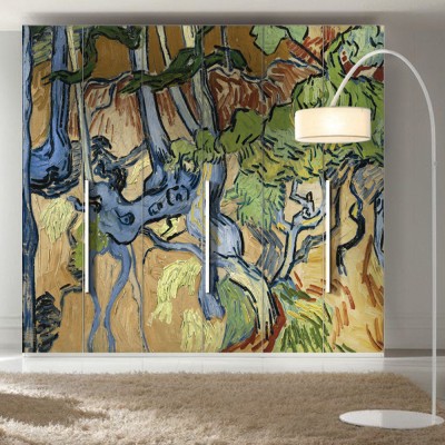Houseart Tree Roots, 1890, Vincent van Gogh, Διάσημοι ζωγράφοι, 100 x 100 εκ.