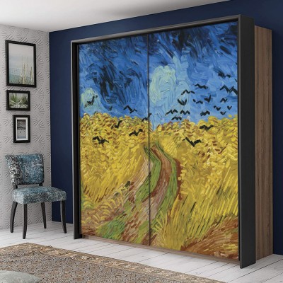Houseart Wheatfield with Crows, 1890, Vincent van Gogh, Διάσημοι ζωγράφοι, 100 x 100 εκ.