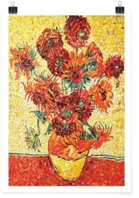 Houseart Colorful sunflowers Oil on canvas, Vincent van Gogh, Διάσημοι ζωγράφοι, 15 x 20 εκ. Χαρτί | TRISOLV POSTER PAPER PRIME 200 GLOSSY