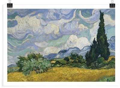 Houseart - ΣΗΜΑΝΤΙΚΟ: Σε περίπτωση διαφοράς τιμής από το κατάστημα ισχύει παντα και μόνο η τιμή του καταστήματος Πεδίο Σιταριού με Κυπαρίσσια, 1889, Vincent van Gogh, Δ