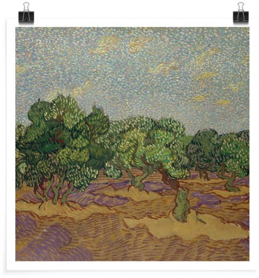 Olive Trees Oil on canvas, Vincent van Gogh, Διάσημοι ζωγράφοι, 20 x 20 εκ. Χαρτί | TRISOLV POSTER PAPER PRIME 200 GLOSSY