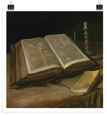 Houseart Still Life with Open Bible (2), Vincent van Gogh, Διάσημοι ζωγράφοι, 20 x 20 εκ. Χαρτί | TRISOLV POSTER PAPER PRIME 200 GLOSSY