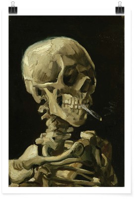 Houseart Skull of a Skeleton with Burning Cigarette, 1885–86, Vincent van Gogh, Διάσημοι ζωγράφοι, 15 x 20 εκ. Χαρτί | TRISOLV POSTER PAPER PRIME 200 GLOSSY