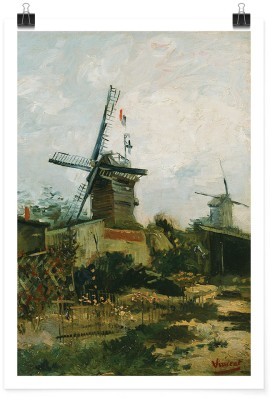 Windmills on Montmartre Oil Paint, Vincent van Gogh, Δι