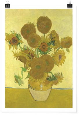 Houseart Still Life - Vase with Fifteen Sunflowers Oil on canvas, Vincent van Gogh, Διάσημοι ζωγράφοι, 15 x 20 εκ. Χαρτί | TRISOLV POSTER PAPER PRIME 200 GLOSSY