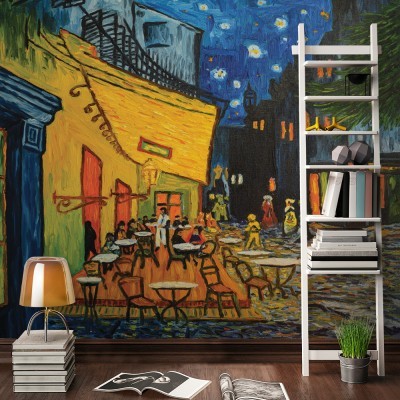 Houseart Café Terrace at Night, 1888, Vincent van Gogh, Διάσημοι ζωγράφοι, 100 x 123 εκ.