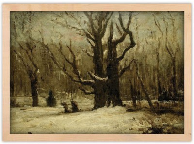 Houseart Winter Landscape, Gustave Courbet, Διάσημοι ζωγράφοι, 20 x 15 εκ.