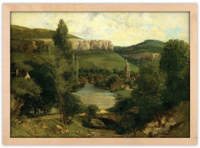Houseart View Of Ornans, Gustave Courbet, Διάσημοι ζωγράφοι, 20 x 15 εκ.